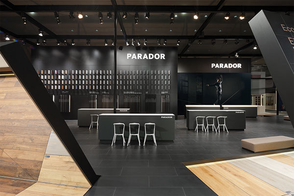Parador在不同的展览会上使用的展台设计概念